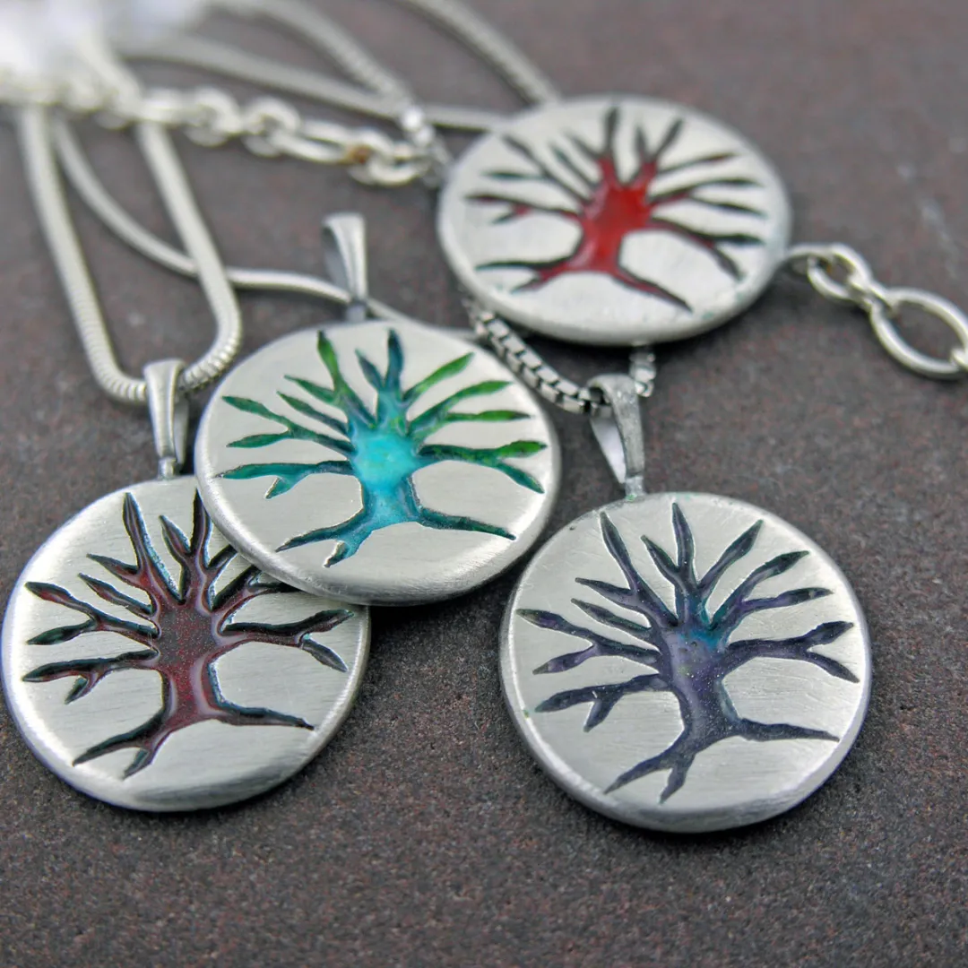 Collier "mon arbre coloré"