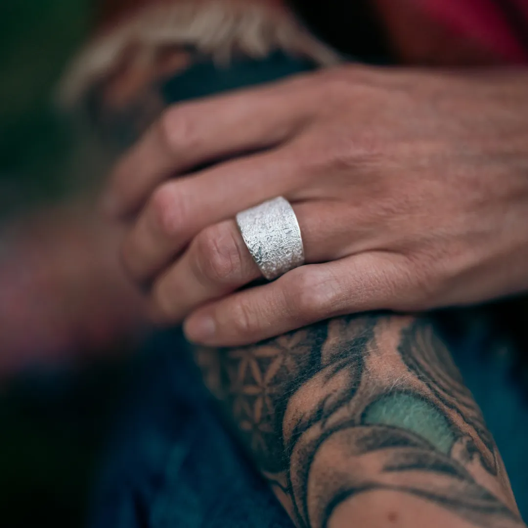 Bague dentelle brute