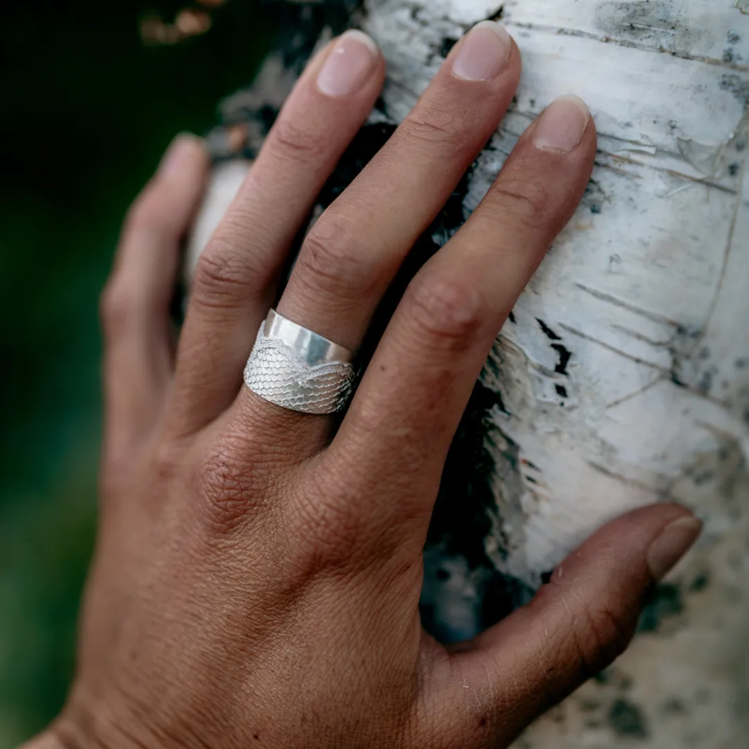 Bague dentelle fine