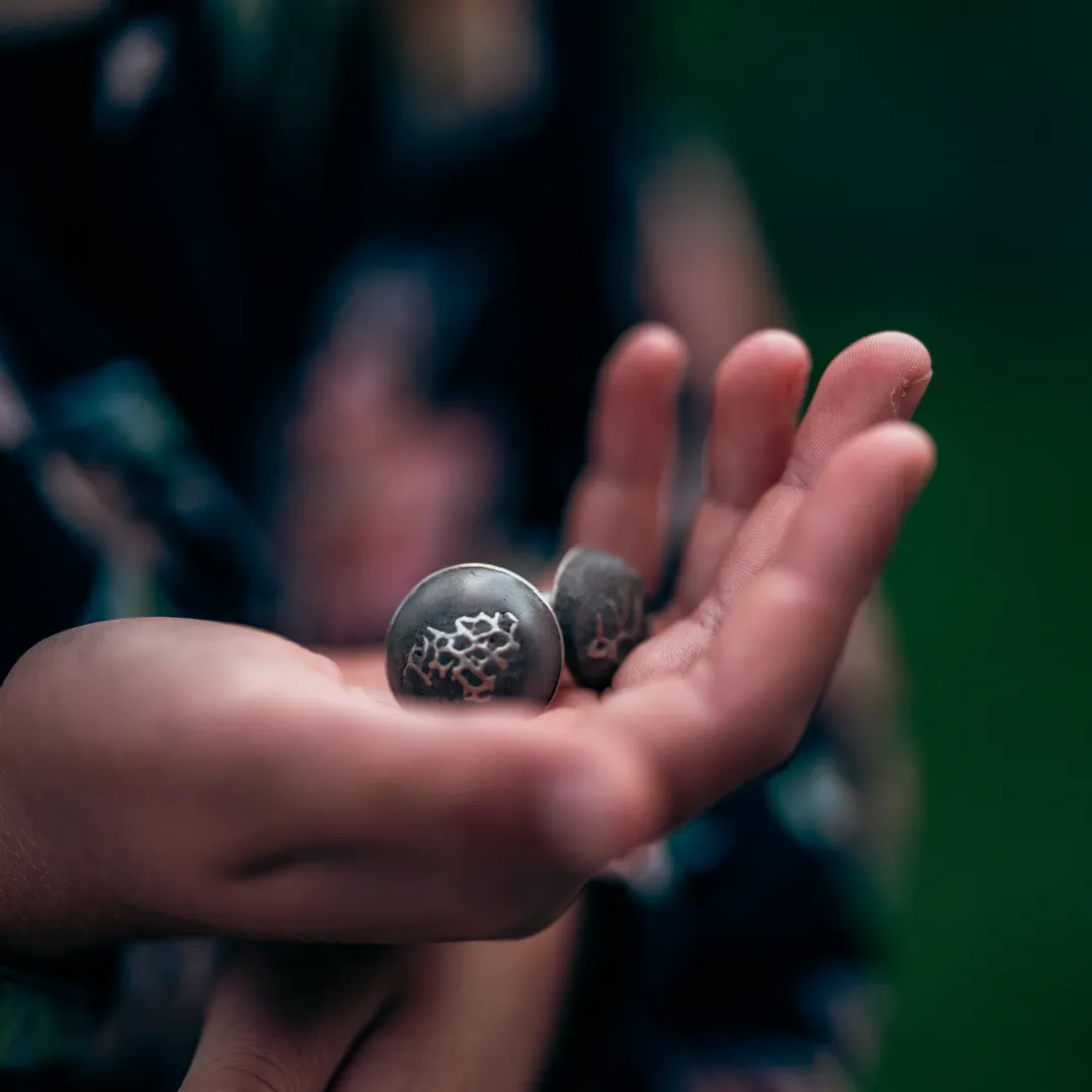 Bague béton argent