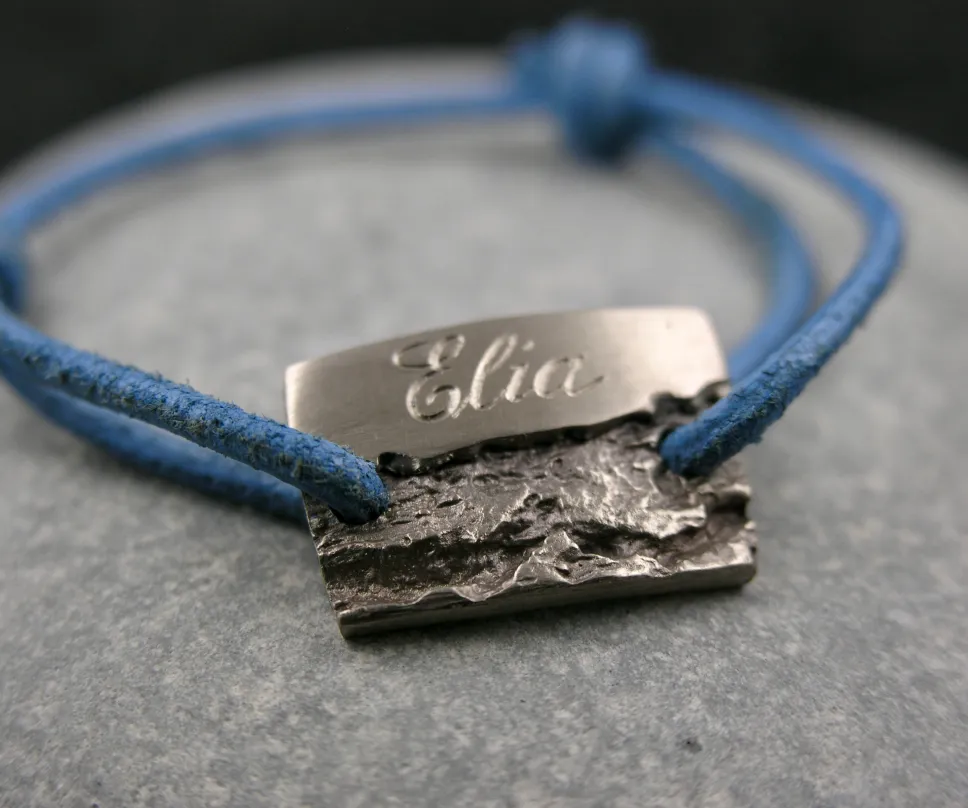 Bracelet en argent oxydé